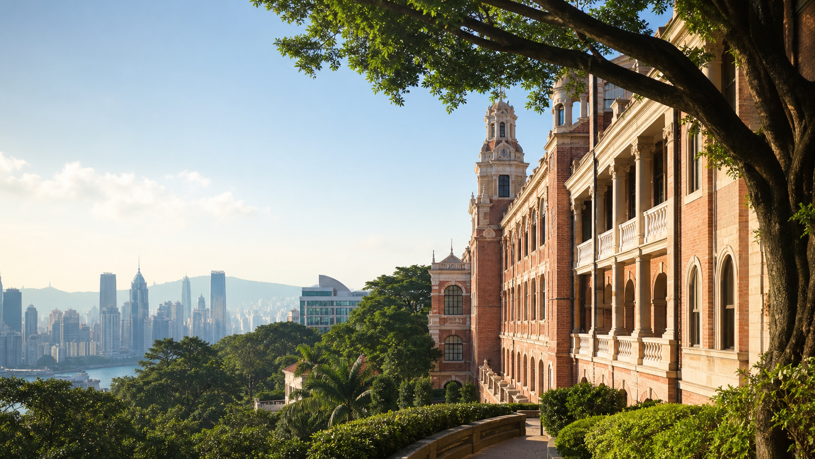 HKU 校园风格视觉图